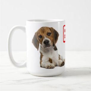 Beagle Puppy Hond - Rode Liefde Pup Koffiemok