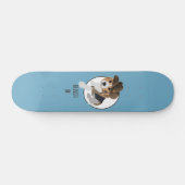 BEAGLE PUPPY HONDENLAND PET CARTOON BLAUW NAAM PERSOONLIJK SKATEBOARD (Horizontaal)