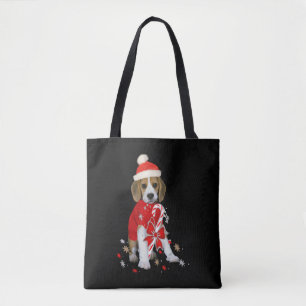 Beagle Puppy Kerstmis Baby Bodysuit Tote Bag