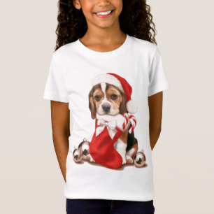 Beagle Puppy Kerstmis T-shirt