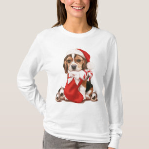 Beagle Puppy Kerstmis T-shirt