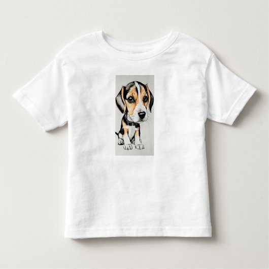 Beagle Puppy Kinder Shirts (Voorkant)