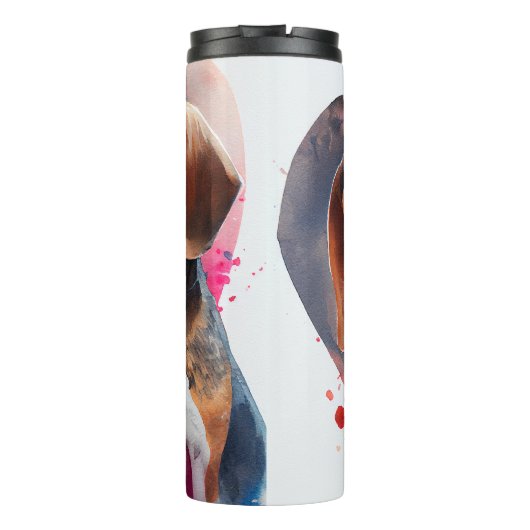 Beagle Puppy Love Thermosbeker (Achterkant)