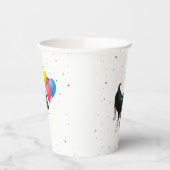 Beagle Puppy met ballonpapier Papieren Bekers (Links)