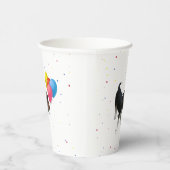 Beagle Puppy met ballonpapier Papieren Bekers (Rechts)