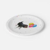 Beagle Puppy met Balloons-Borden Papieren Bordje (Gekanteld)