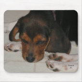 Beagle Puppy Mousepad Muismat (Voorkant)