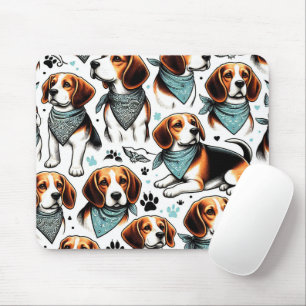 Beagle Puppy Naadloos Muismat