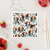 Beagle Puppy Naadloos Servet (Insitu)