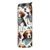 Beagle Puppy Naadloos Thermosbeker (Gedraaid links)
