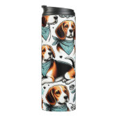 Beagle Puppy Naadloos Thermosbeker (Geroteerd rechts)