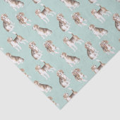 Beagle Puppy Pattern Tissuepapier (Detail)