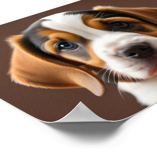 Beagle Puppy Poster (Hoek)