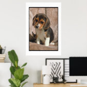 Beagle Puppy Poster (Thuiskantoor)