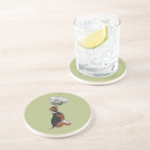 Beagle Puppy Roos Dierlijk Onderzetter (Zijkant)