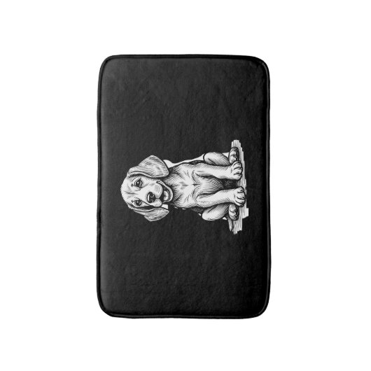 Beagle puppy schattig, familie Dierenvriend Tank T Badmat (Voorkant Verticaal)