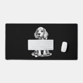 Beagle puppy schattig, familie Dierenvriend Tank T Bureaumat (Keyboard & Muis)