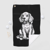 Beagle puppy schattig, familie Dierenvriend Tank T Golfhanddoek (Insitu)