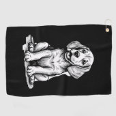 Beagle puppy schattig, familie Dierenvriend Tank T Golfhanddoek (Horizontaal)