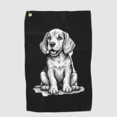 Beagle puppy schattig, familie Dierenvriend Tank T Golfhanddoek (Voorkant)
