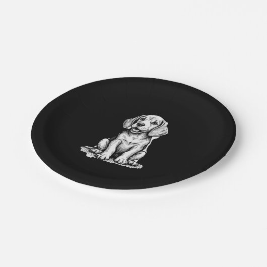 Beagle puppy schattig, familie Dierenvriend Tank T Papieren Bordje (Gekanteld)