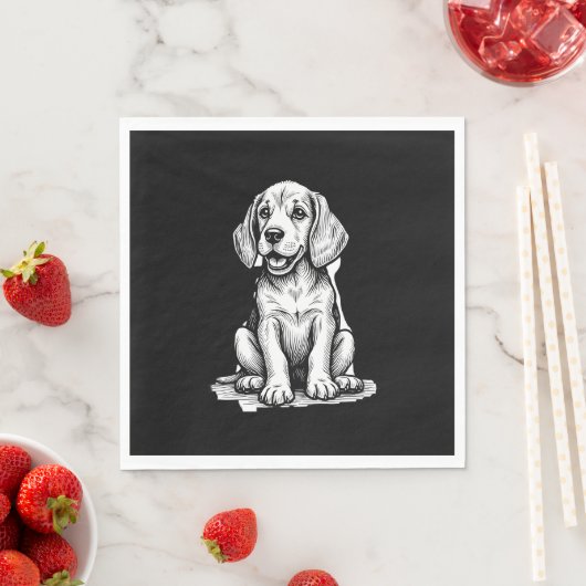 Beagle puppy schattig, familie Dierenvriend Tank T Servet (Insitu)