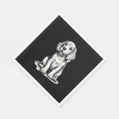 Beagle puppy schattig, familie Dierenvriend Tank T Servet (Hoek)