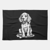 Beagle puppy schattig, familie Dierenvriend Tank T Theedoek (Horizontaal)