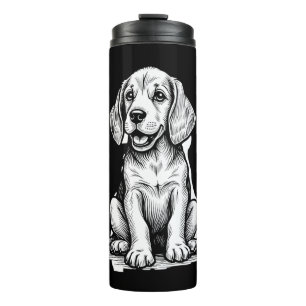 Beagle puppy schattig, familie Dierenvriend Tank T Thermosbeker
