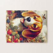 Beagle Puppy Schilderij Legpuzzel (Horizontaal)