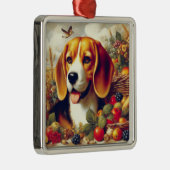  Beagle Puppy Schilderij Metalen Ornament (Rechts)