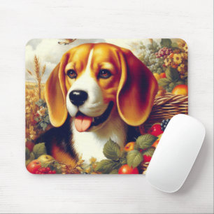 Beagle Puppy Schilderij Muismat