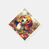 Beagle Puppy Schilderij Servet (Hoek)