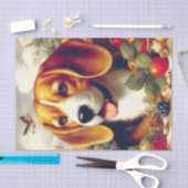  Beagle Puppy Schilderij Tissuepapier (Craft)