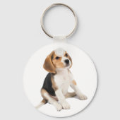 Beagle Puppy Sleutelhanger (Voorkant)