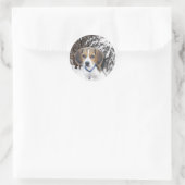 Beagle Puppy Snowy Bossen Stickers (Tas)