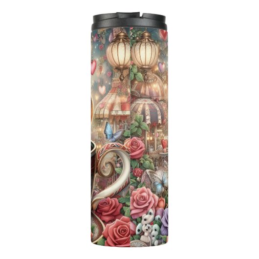 Beagle Puppy Teacup Be Mine Wrap Thermosbeker (Achterkant)