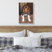 Beagle Puppy Verpakt Canvas (Insitu (Slaapkamer))