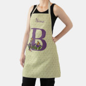 Beagle Puppy Vlinders Monogram Initiaal B Naam   Schort (Insitu)