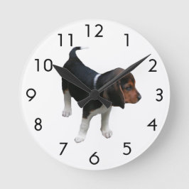 Beagle Puppy Wall klok