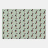 Beagle Puppy White Rose Inpakpapier Vel (Voorkant)