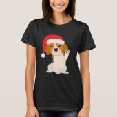 Beagle puppy with Santa's hat for dog lovers Overs T-shirt (Voorkant)