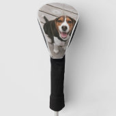 Beagle_puppy zittende golfheadcover (Voorkant)