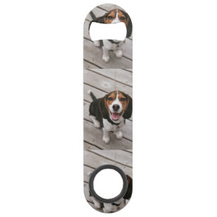 Beagle_puppy zittende speed flessenopener