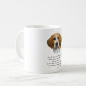 Beagle Rainbow Bridge Koffiemok (Voorkant links)
