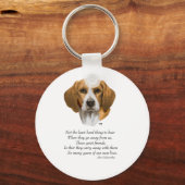 Beagle Rainbow Bridge Sleutelhanger (Voorkant)