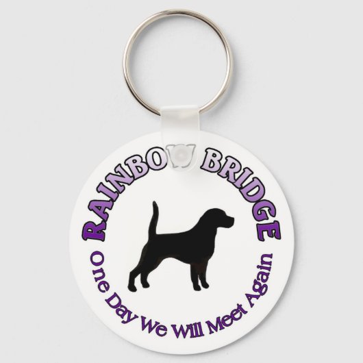 BEAGLE RAINBOW BRIDGE SYMPATHY KEYCHAI SLEUTELHANG SLEUTELHANGER (Voorkant)