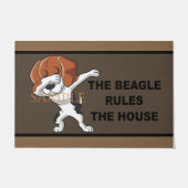 Beagle Regels Het huis Doormat, Beagles Lover Deurmat (Voorkant)