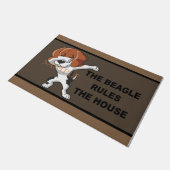 Beagle Regels Het huis Doormat, Beagles Lover Deurmat (Schuin)