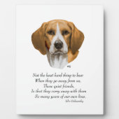 Beagle Regenboogbrug Fotoplaat (Voorkant)